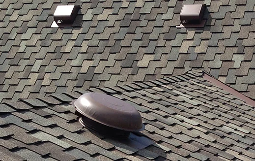 Roof ventilation on a shingle roof